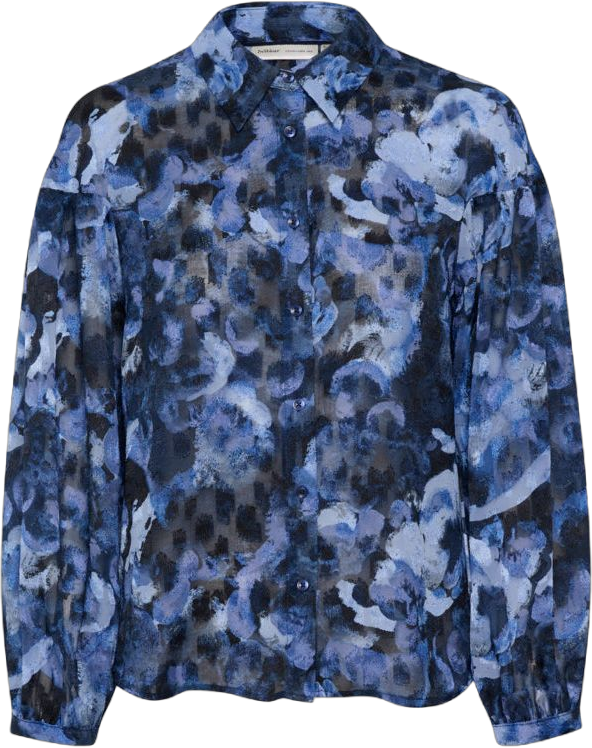 InWear Womens Nisira Shirt Blue Marble Flower