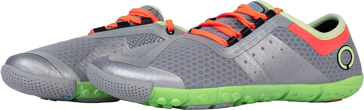 Skora Men's Phase Running Shoe | Minimilast Barefoot Shoe | Reflective, Zero Drop Heel, & Removable Insole 12.5 Grey