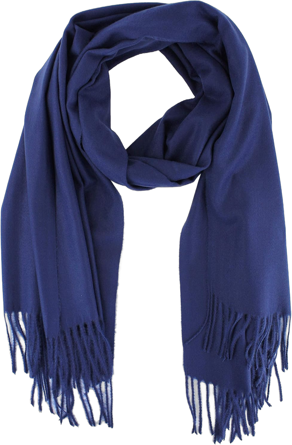 Extra Large 78 Inch X 26 Inch Soft Cashmere Wool Pashmina Shawl Wrap Scarf, Warm And Cozy For Women And Men Navy Blue #2-31