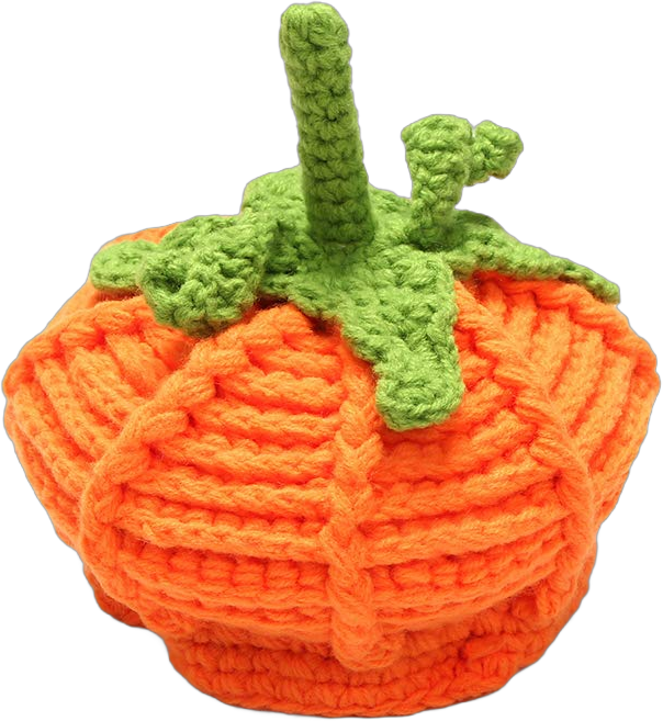 Halloween Pumpkin Knit Hat Unisex Toddler Crochet Hat Baby Cute Costume