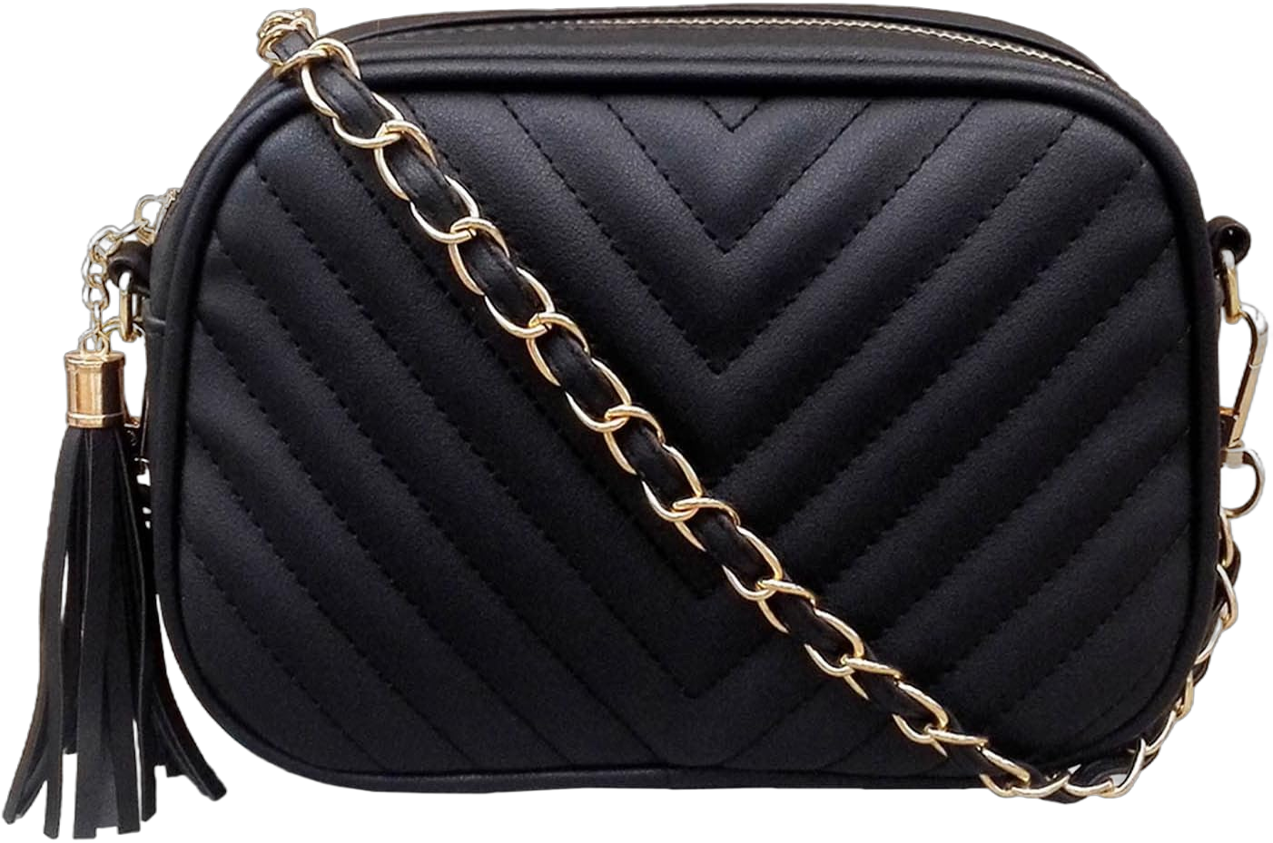 Small Crossbody Purses for Women Quilted Crossbody Shoulder Handbags Trendy Clutch Purse Camera Bag Black