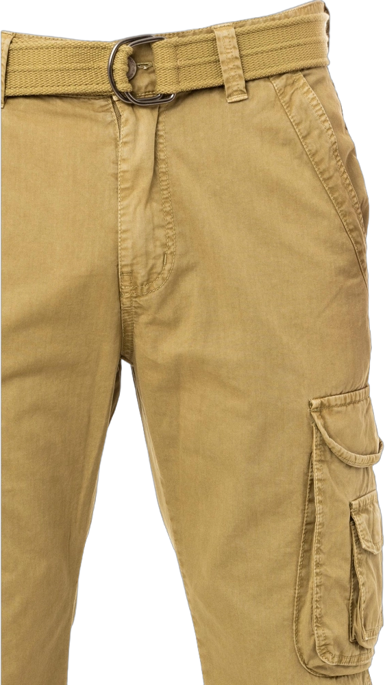 X RAY Men's Belted Classic Cargo Pants in NEW KHAKI Size 30X32