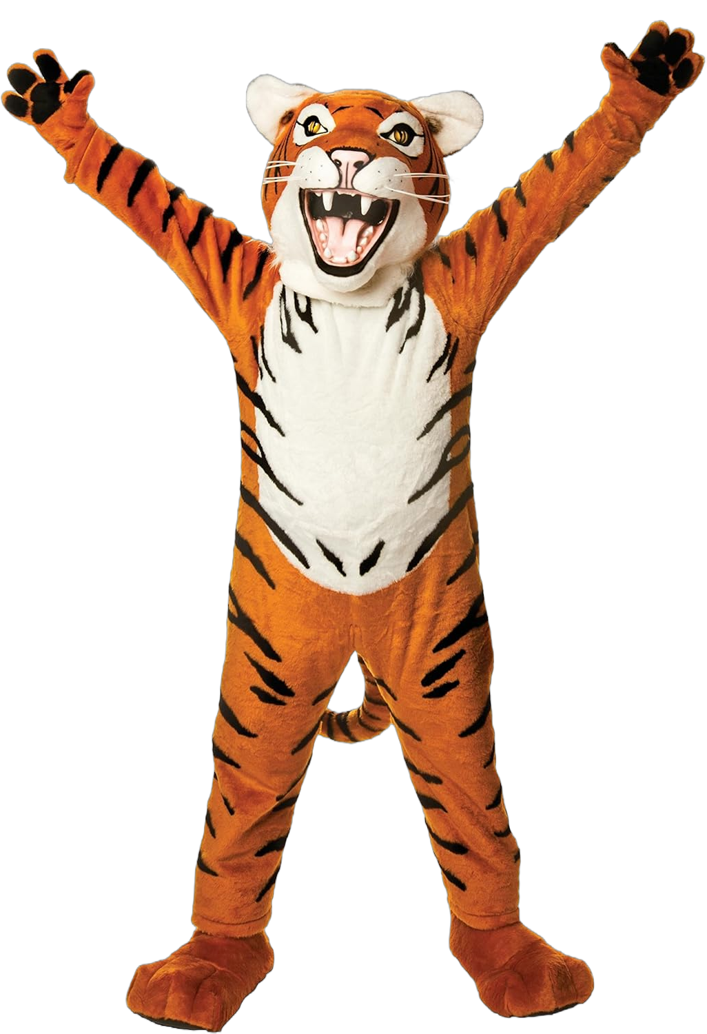 TCDesignerProducts Bengal Tiger Mascot Costume, School Spirit Sports Fan Gear, Football Cheerleader Accessories, Homecoming