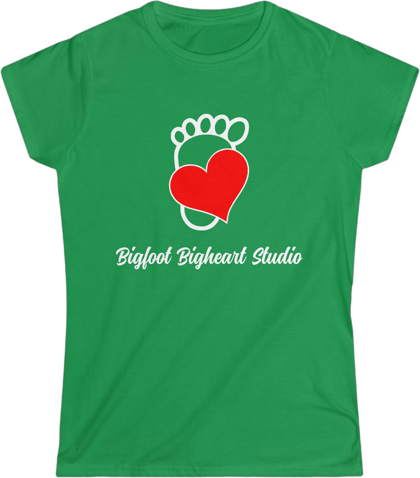 Bigfoot Bigheart Studio Logo - Women's Softstyle Tee