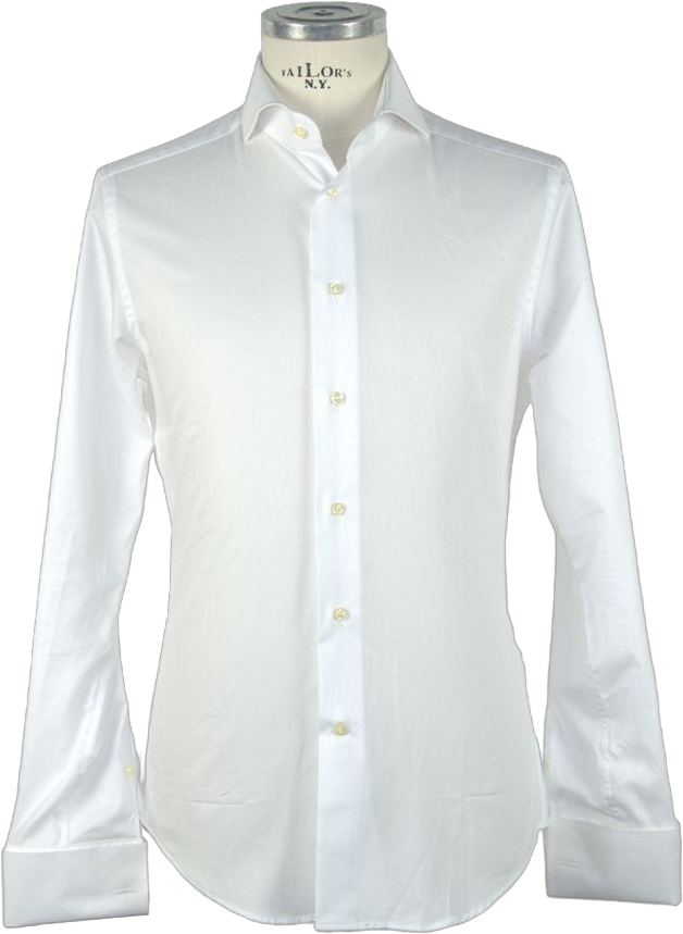 Made in Italy Elegant Ceremony White Cotton Shirt