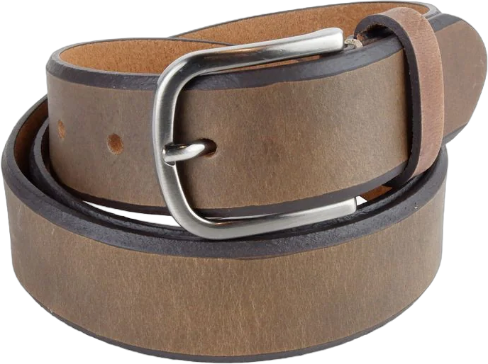 La Martina Elegant Unisex Dark Brown Leather Belt