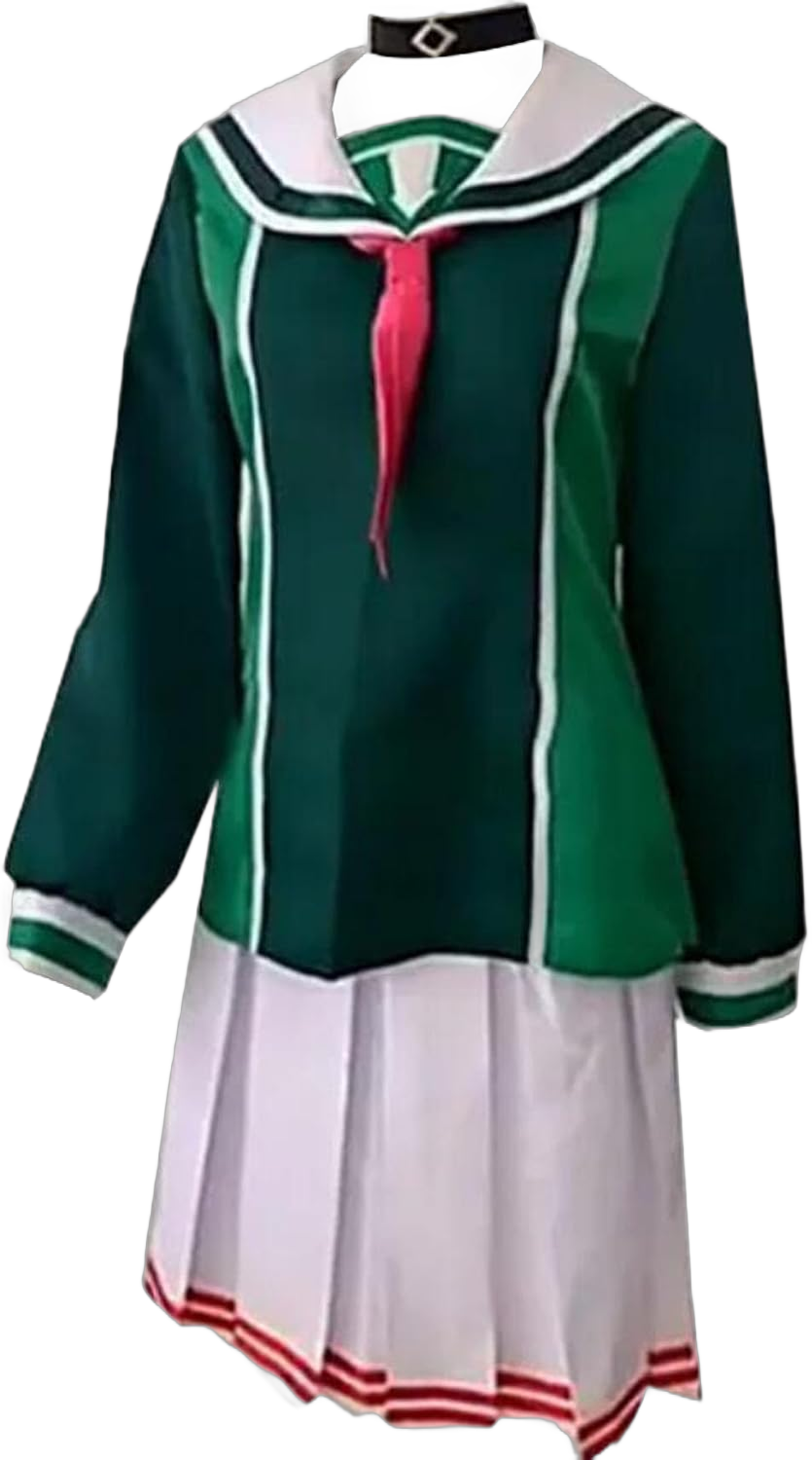 Anime Cosplay Women Kanna Kizuchi Costume Coat Skirt Suit Bow School Uniform Dress Halloween 3X-Large Green