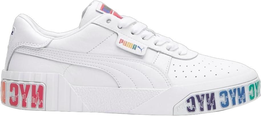 Puma Womens Cali Bold NYC Platform Sneakers Shoes Casual - White 6 White