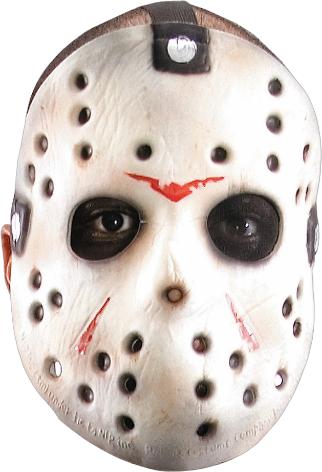 Adult Friday the 13th Jason Voorhees Hockey Costume Mask -  - White