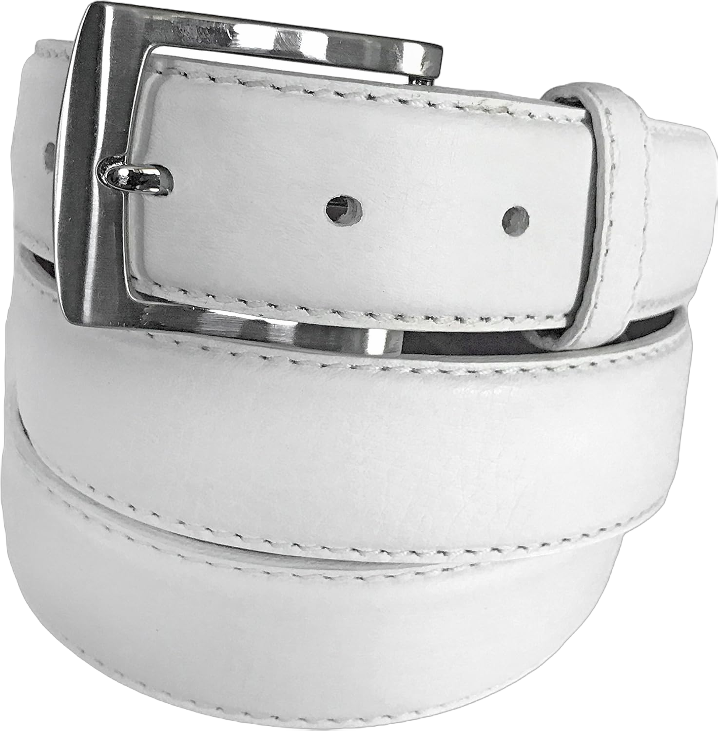 Fresco Golf Full Grain Leather Casual White Men's Belt