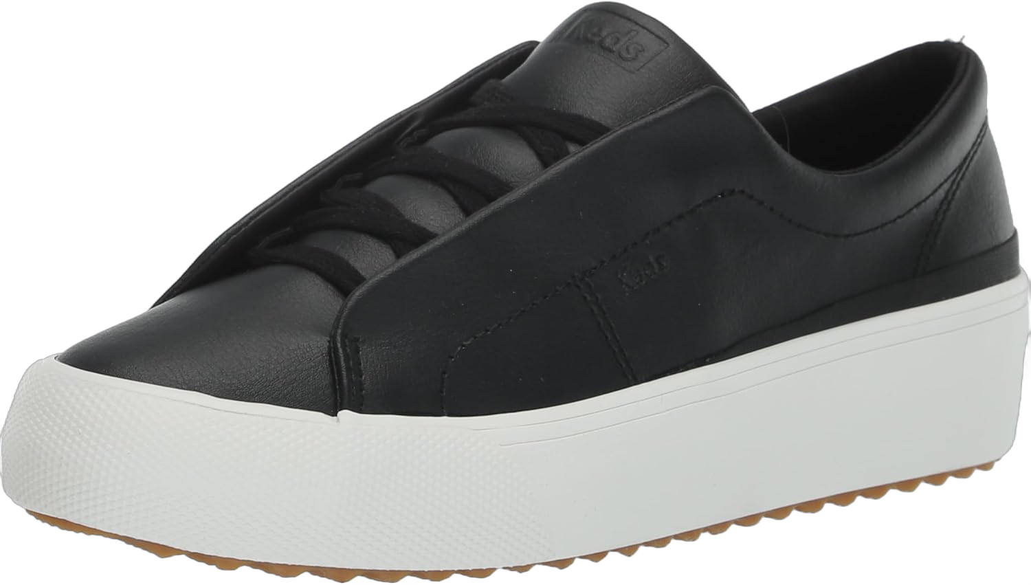 Keds Women's Remi Slip on Sneaker 10 Black Leather