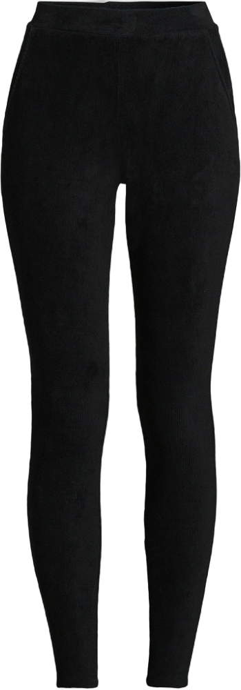 Lands' End Women's Plus Size Sport Knit High Rise Corduroy Leggings - 3X - Black