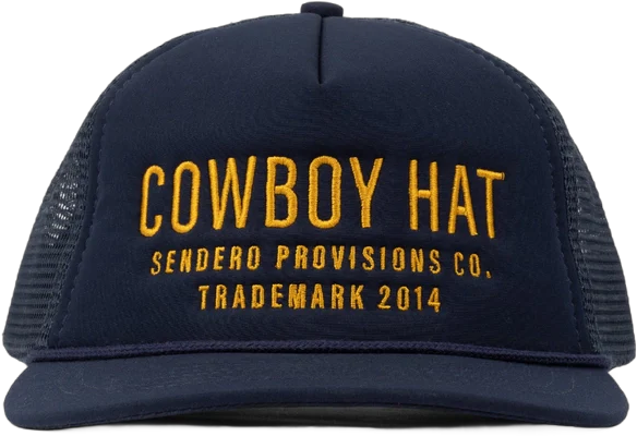 'Cowboy Hat' | Navy/ Yellow