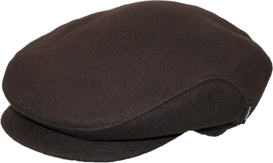 Wigens Men's Christor (Carl) Wool Ivy Cap with Earflaps, 57, Brown