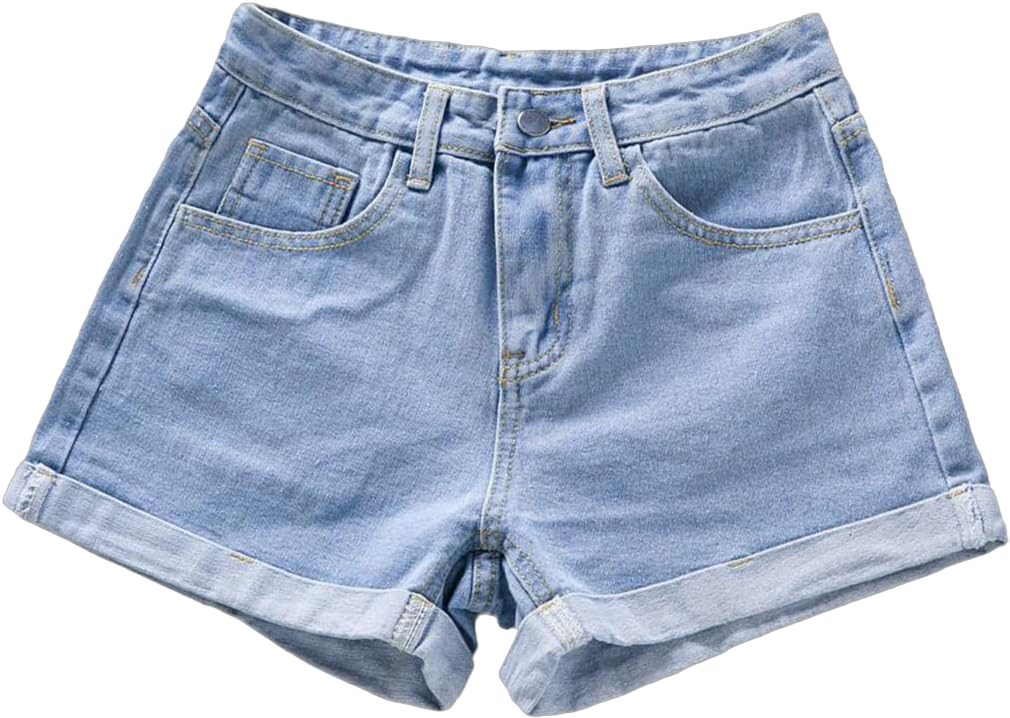 Summer Women Wide Leg Classic High Waist Denim Shorts Casual Female Loose Jeans Shorts Small Light Blue