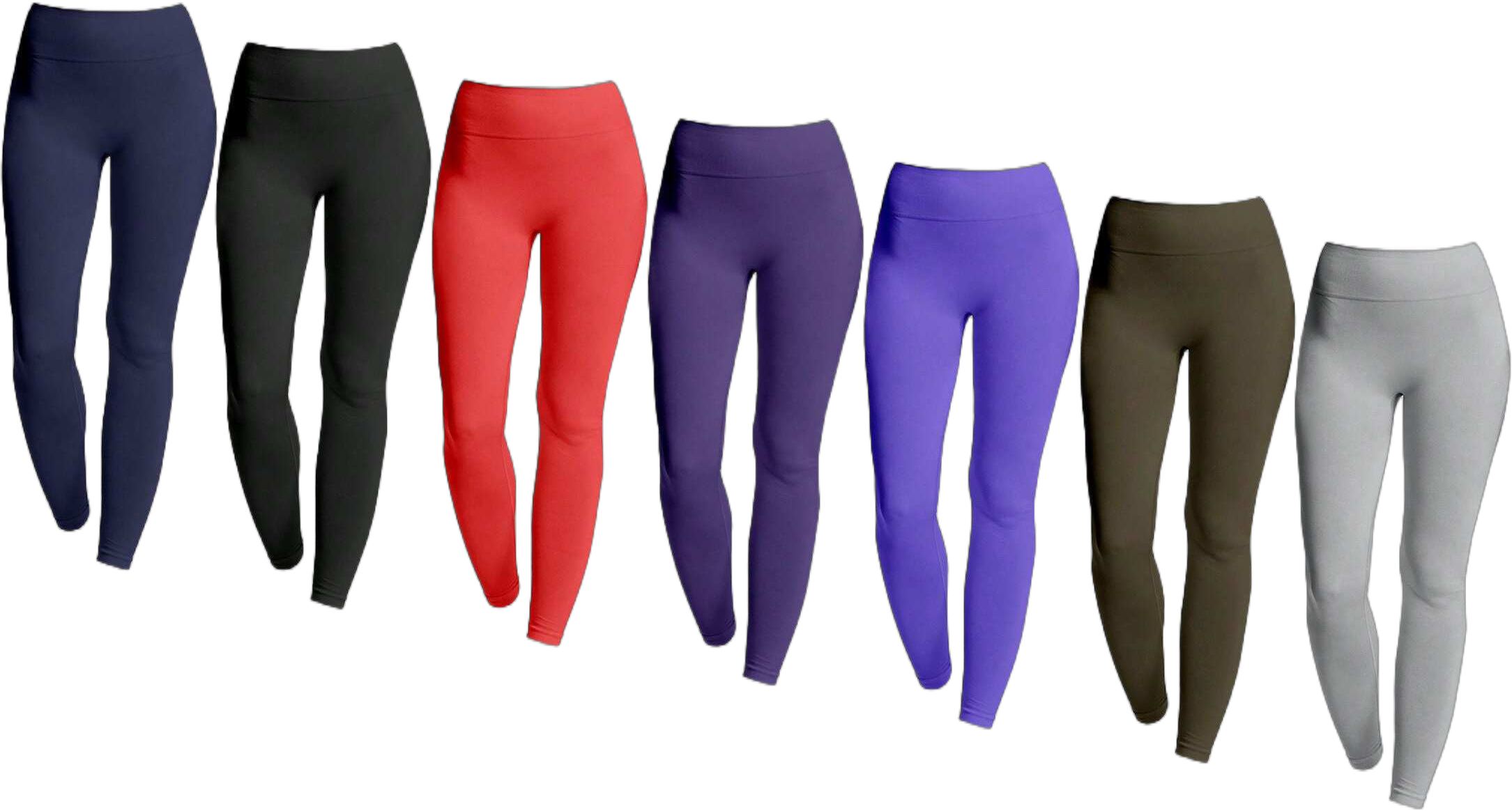 5 Piece Of Randomly Selected Women's Ultra Soft High Waist Fleece Lined Leggings (Plus Size Available), Cozy Winter Warmth, Comfortable Fit, Thermal Pants, Stretchy, Casual Wear, Cold Weather Leggings, Lightweight, Everyday, Workout, Lounge, Stylish, Yoga Pants