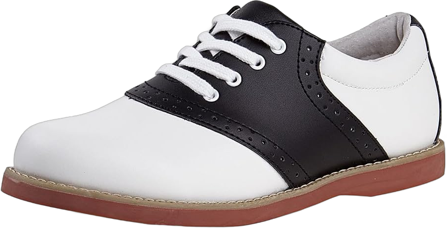 Womens Saddle Shoe Classic Style Oxfords 7 Black and White