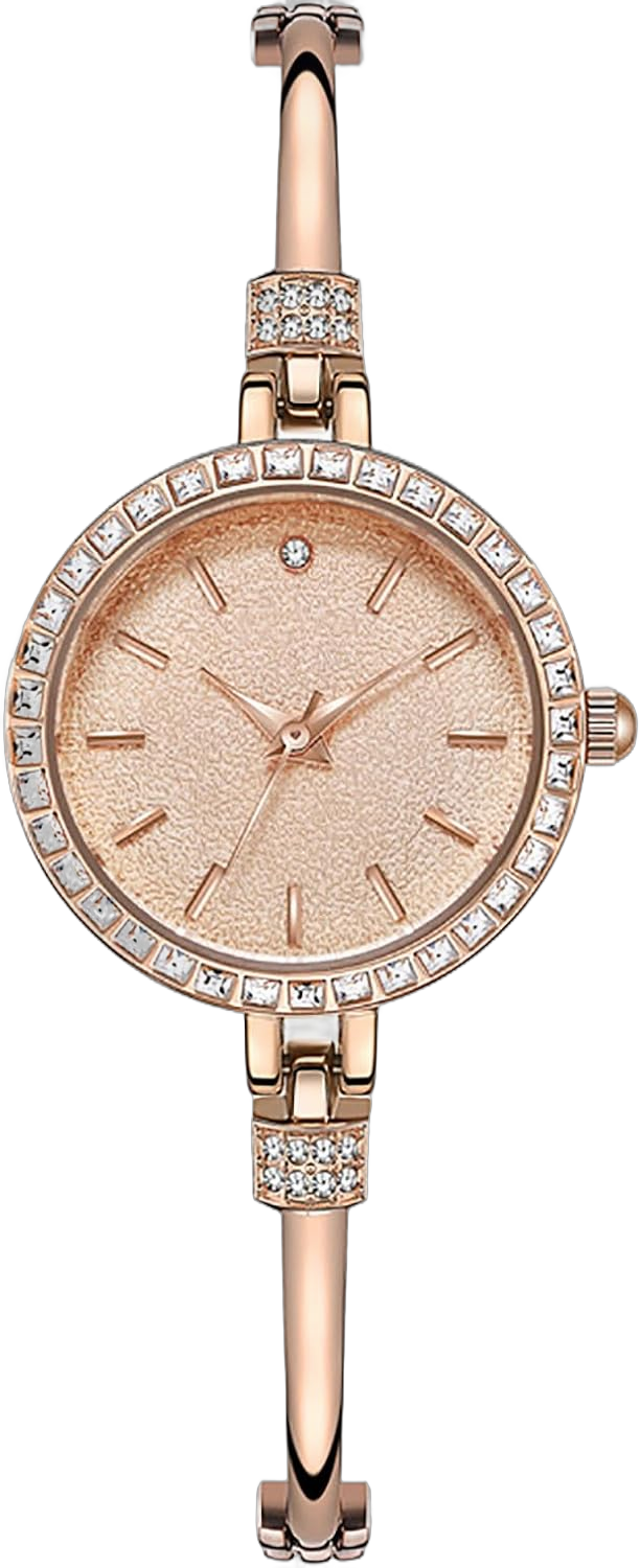 ADSBIAOYE Women's Fashion Luxury Bracelet Watch Delicate Small dial Elegant Diamond Waterproof Quartz Watch (Rose Gold), C1423