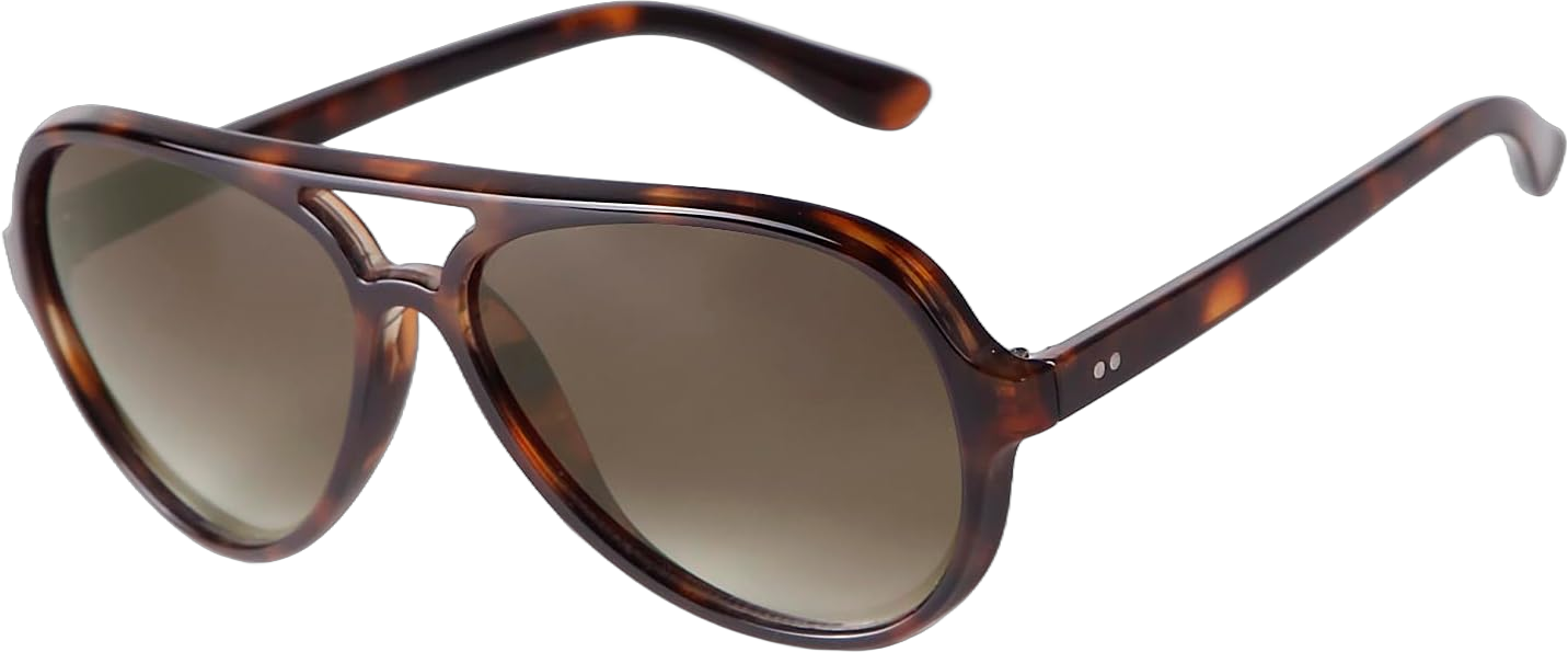 Retro Aviator Sunglasses for Women Men, Classic 70s Vintage Trendy Aviator Sun Glasses Womens Sunnies Tortoiseshell/Gradient Brown