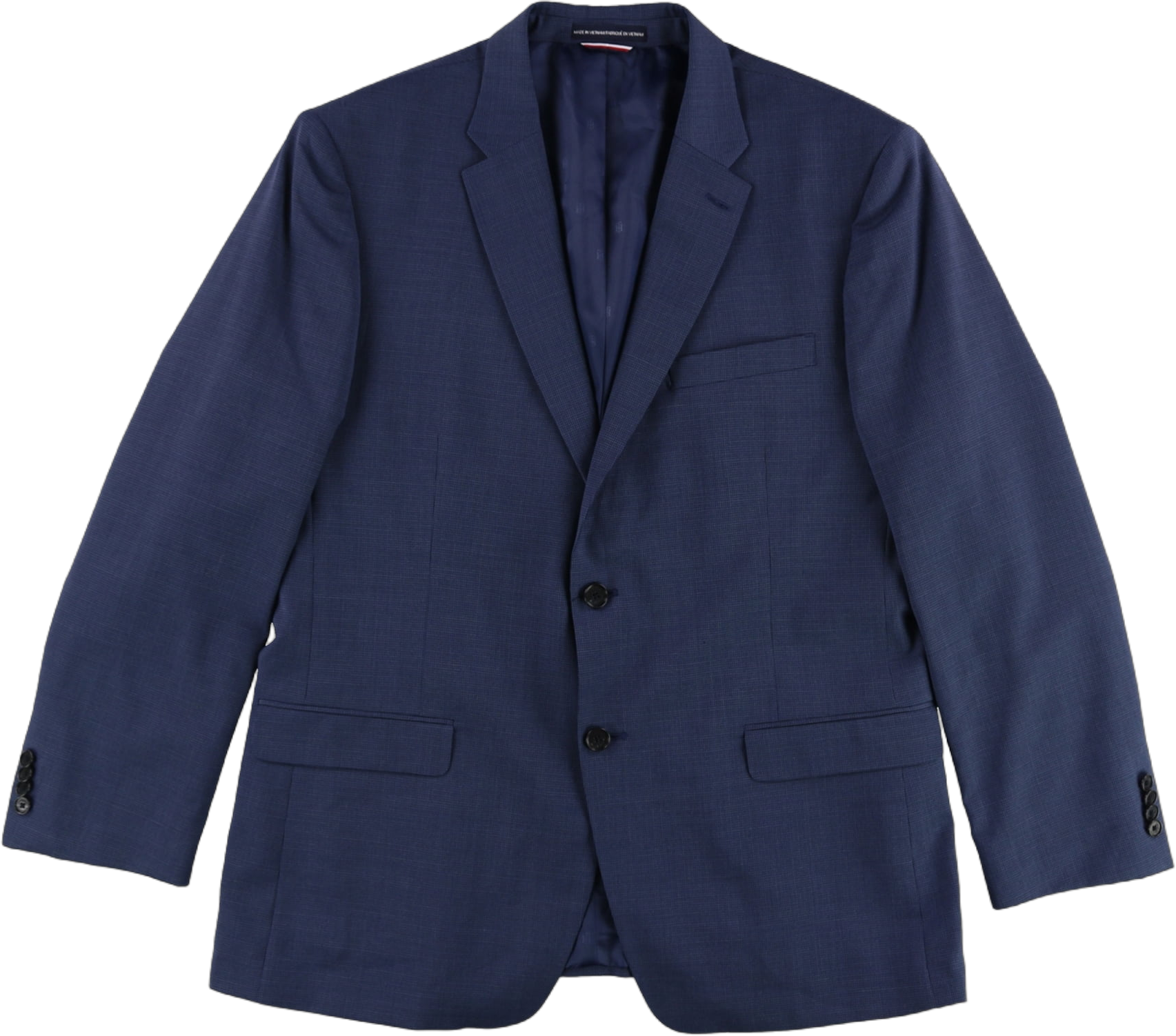 Tommy Hilfiger Mens Stretch Performance Two Button Blazer Jacket blue 44