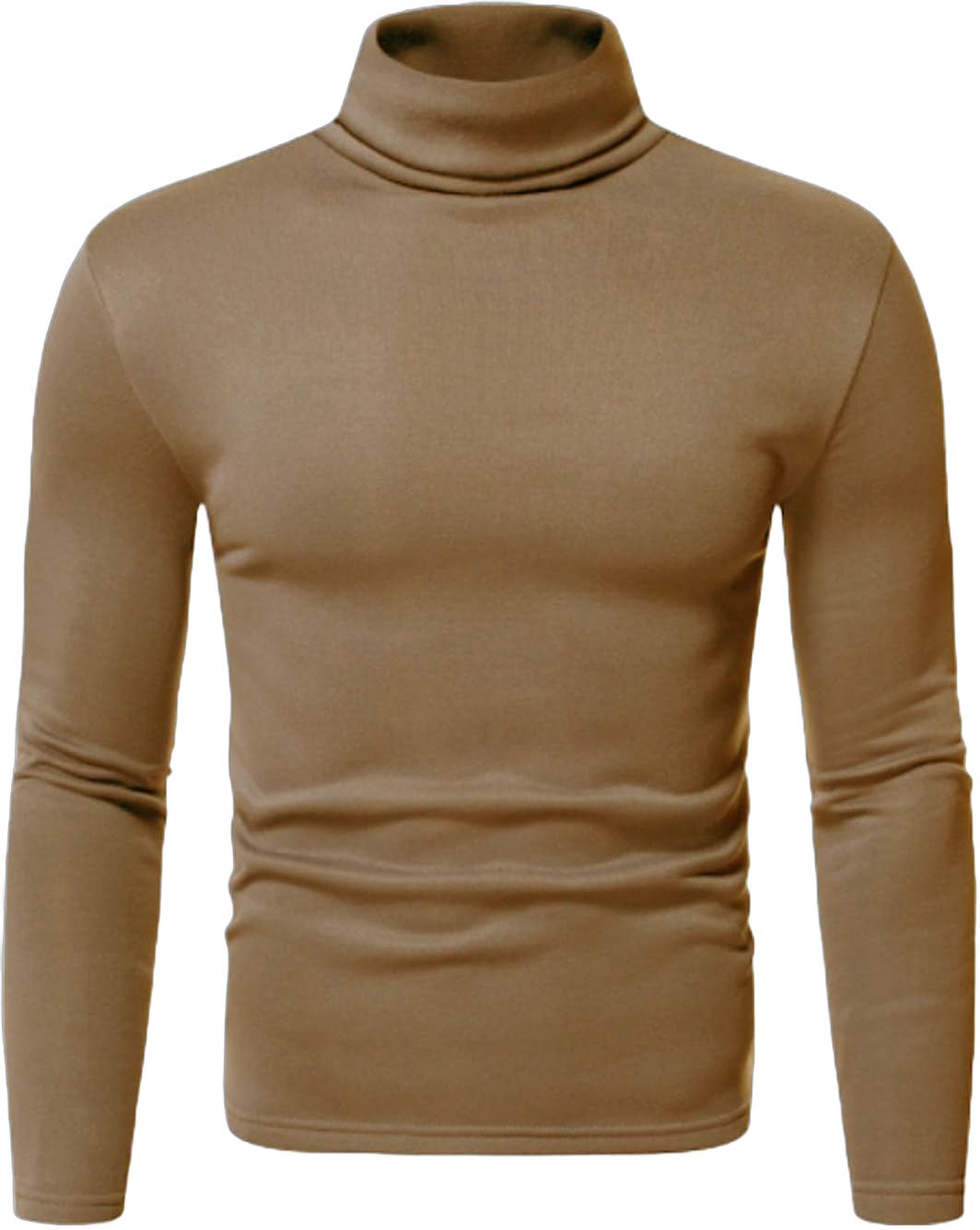 Men's Casual Slim Fit Basic Tops Knitted Thermal Turtleneck Pullover Sweater