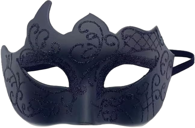 Men Masquerade Mask Venetian Mask Greek Roman Mask Mardi Gras Mask Masquerade Mask for Men (Black)