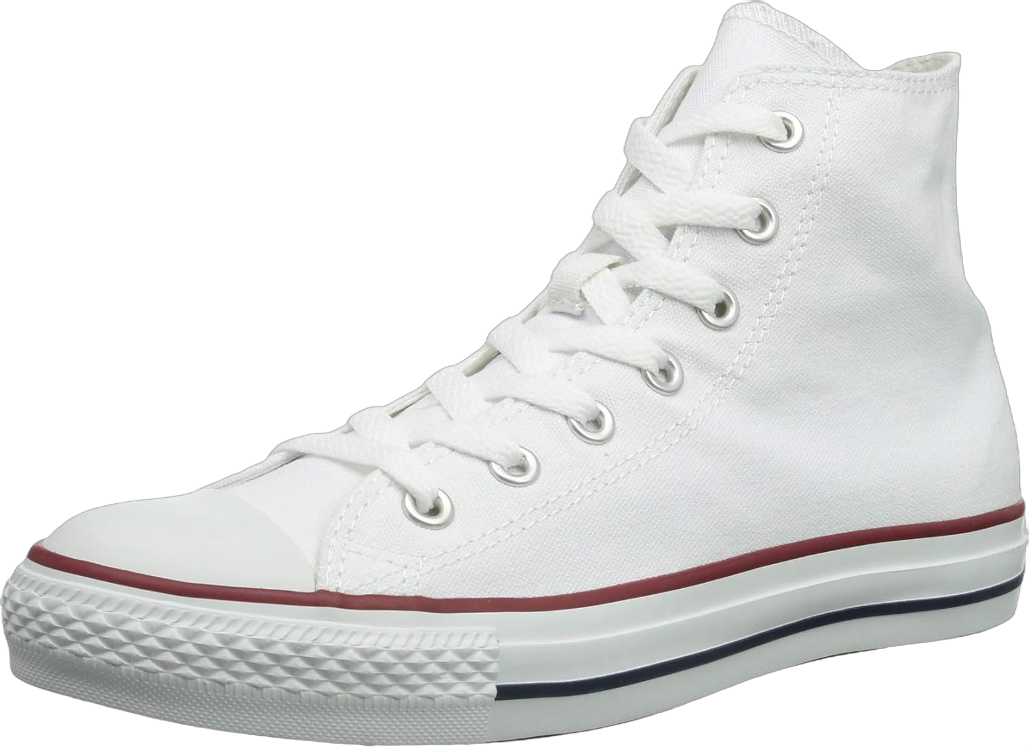 Converse Chuck Taylor All Star High Top Sneaker, Optical White, 7 Women/5 Men