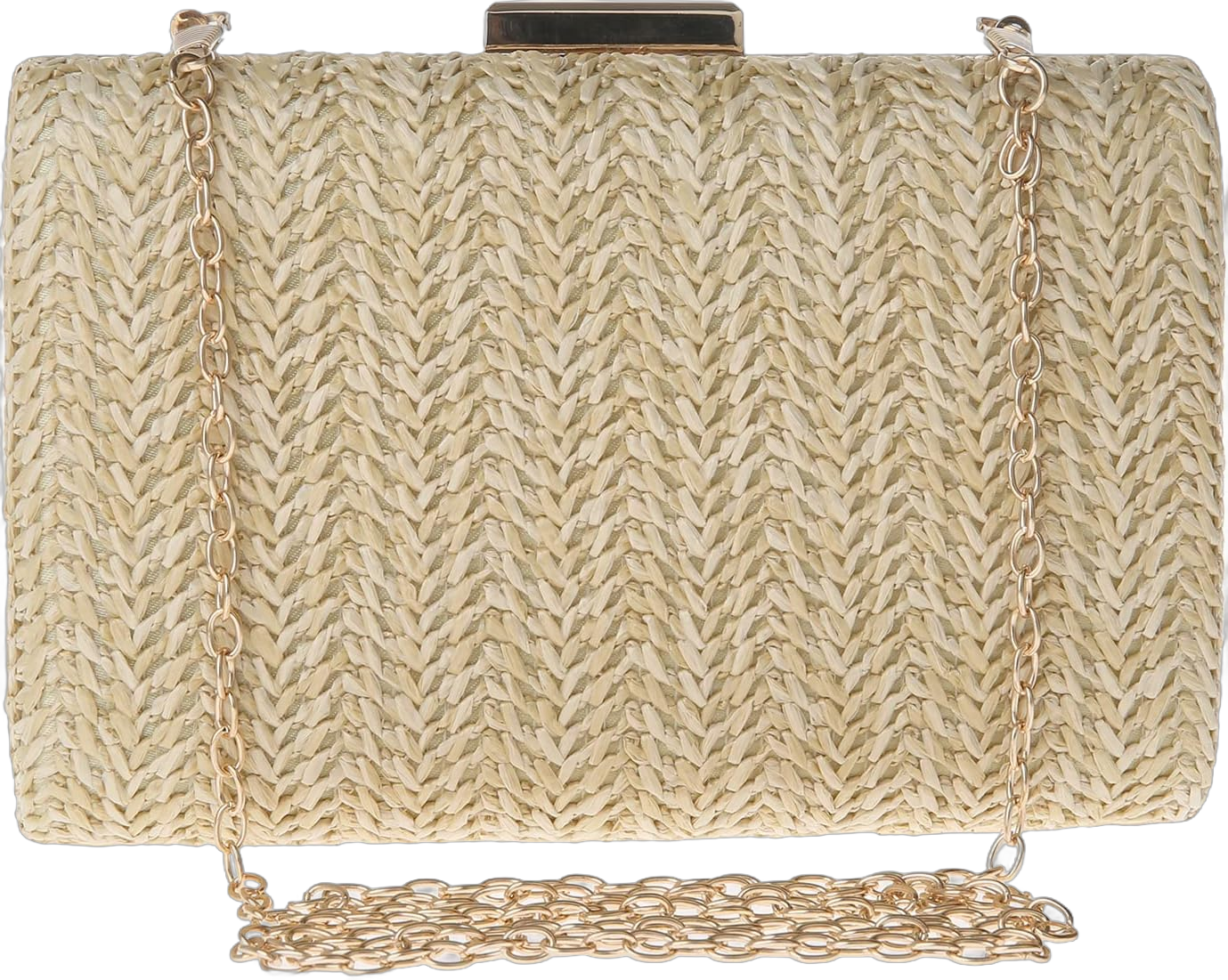 Womens Straw Woven Clutch Handmade Weaving Shoulder Bag Purse for Wedding Prom Party 01#-beige