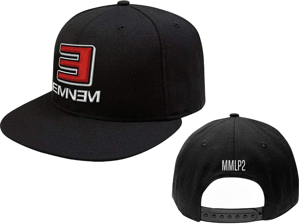 Eminem Men's MMLP2 Snapback Baseball Cap Adjustable Black