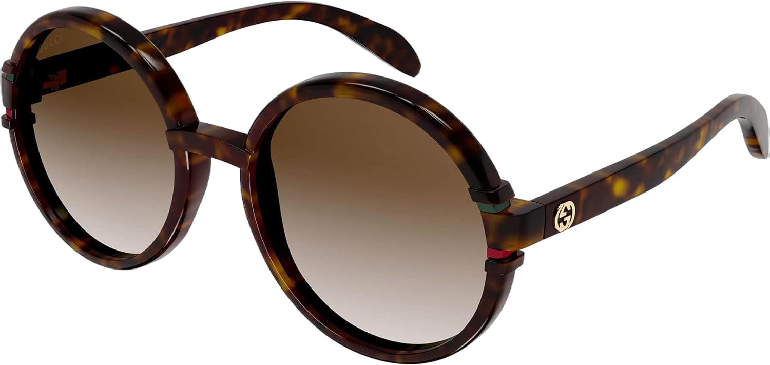 Gucci Women's Wrong Web Round Sunglasses