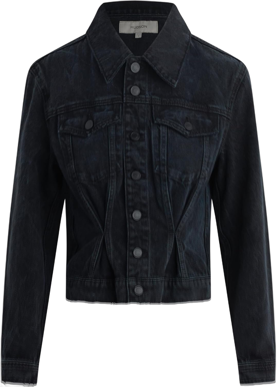 HUDSON Women's Cinched Waist Denim Jacket Medium Dark Night