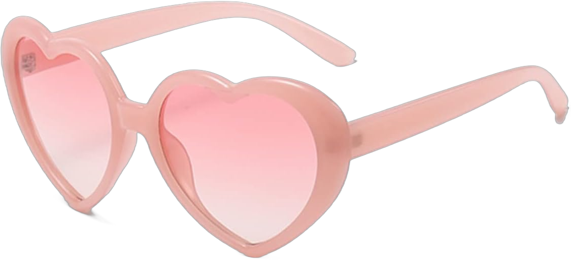 Classic Reflective Polarised Heart Shaped Oversized Sunglasses Men And Women UV400 Pink/Pink