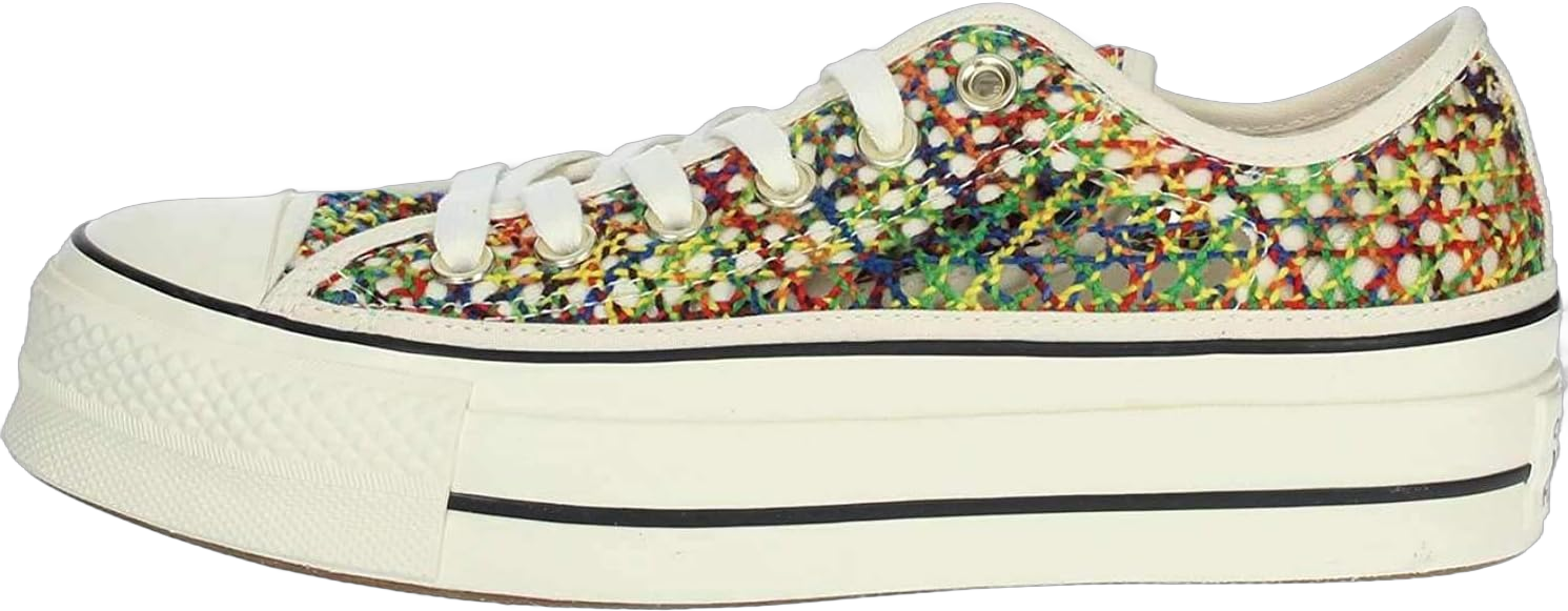 Converse Women's CTAS Print Platform Lift Low Top Sneaker 9 Multicolor