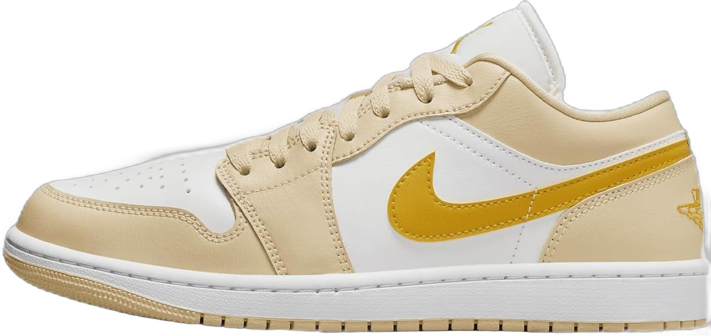 Air Jordan 1 Low Women's Shoes (DC0774-170, Sail/Pale Vanilla/White/Yellow Ochre) Size 5.5