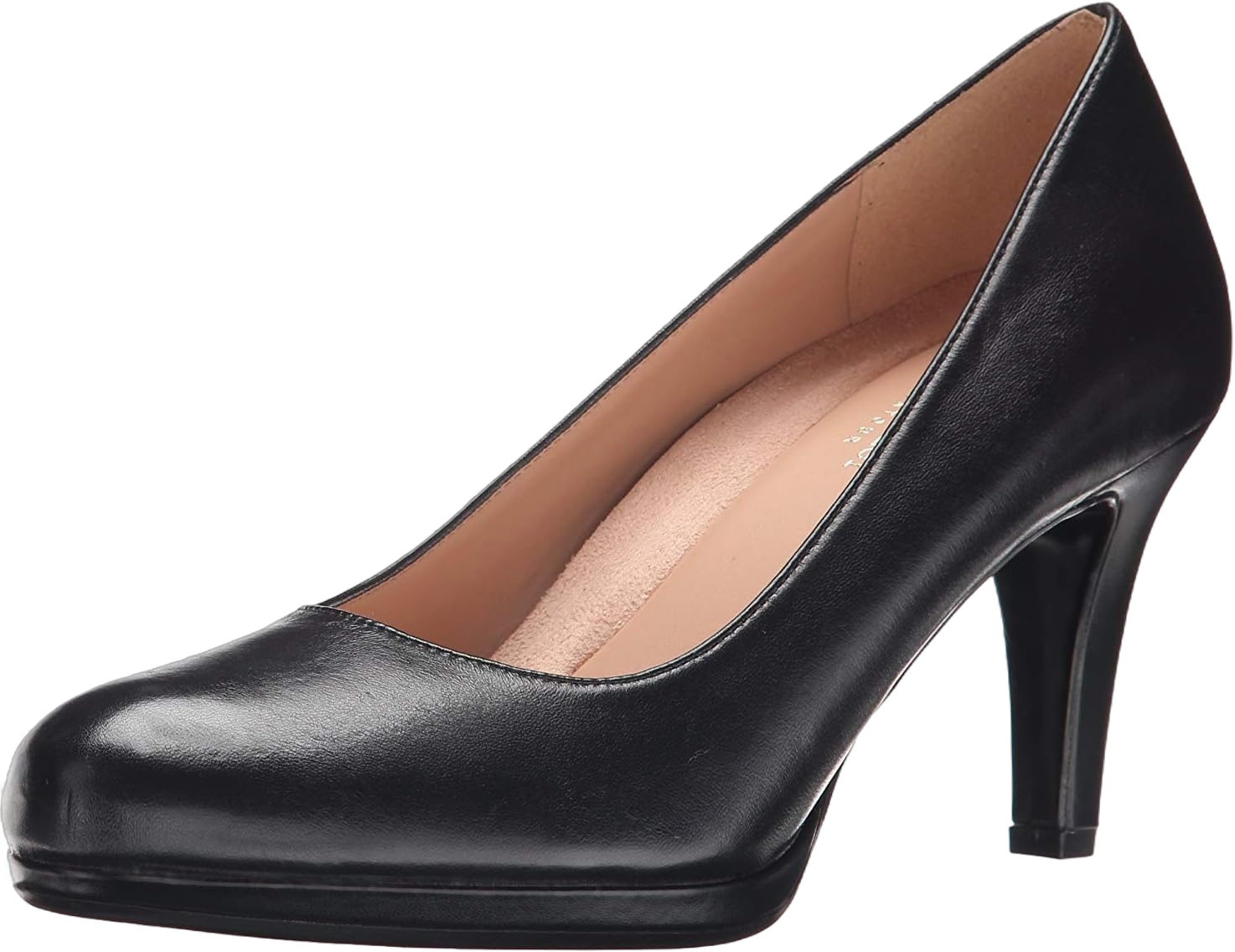 Naturalizer Women's Michelle Classic Pump 6 Wide Black Leather