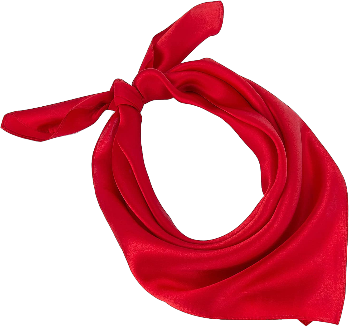 Silk Scarfs -27"x27" Square Silk Scarf for Hair -100% Pure Mulberry Silk Head Scarf Neckerchief for Women men Red