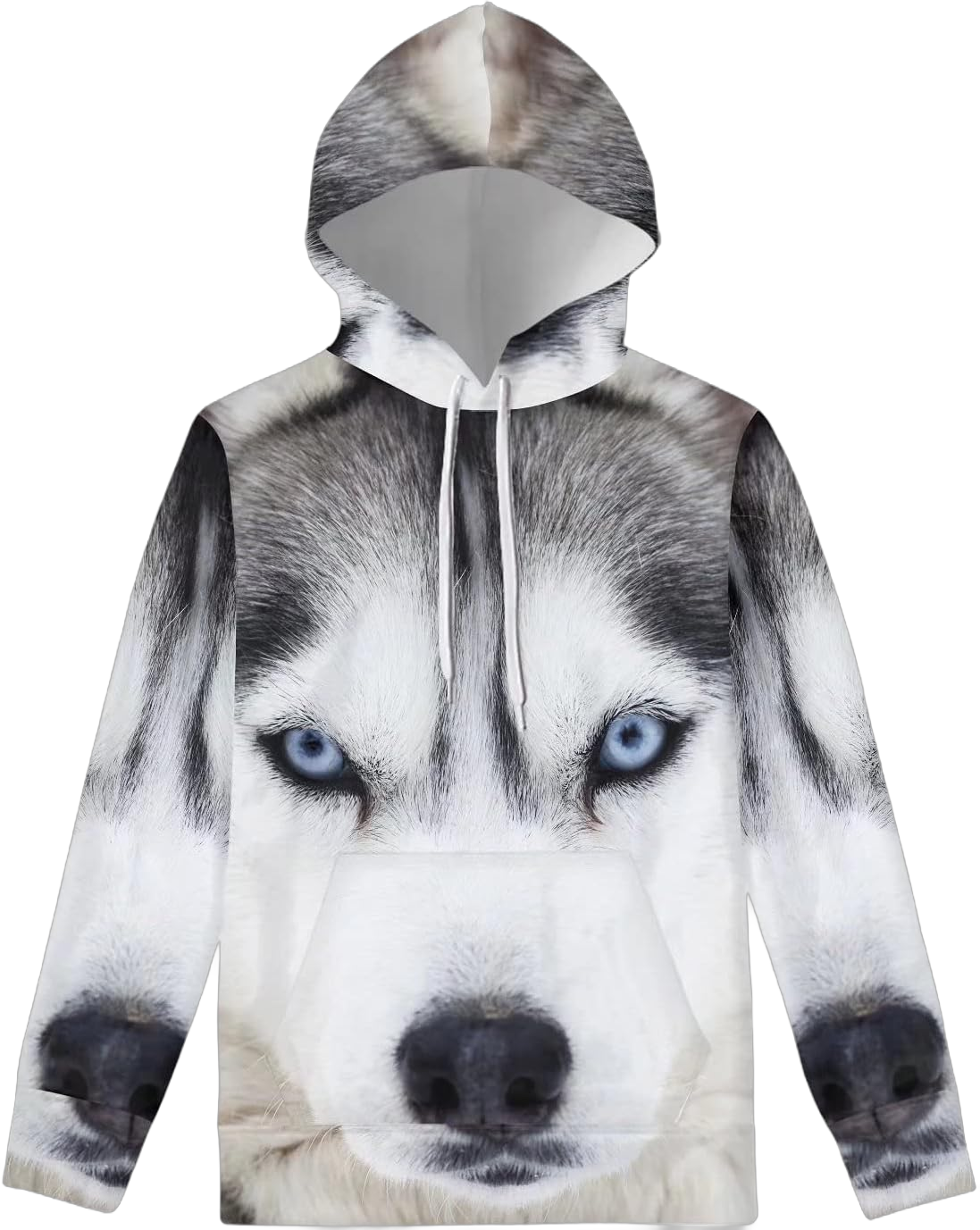 Cumagical Women's Novelty Animal Print Hoodies Drawstring Casual Pullover Tops with Pockets Medium Husky