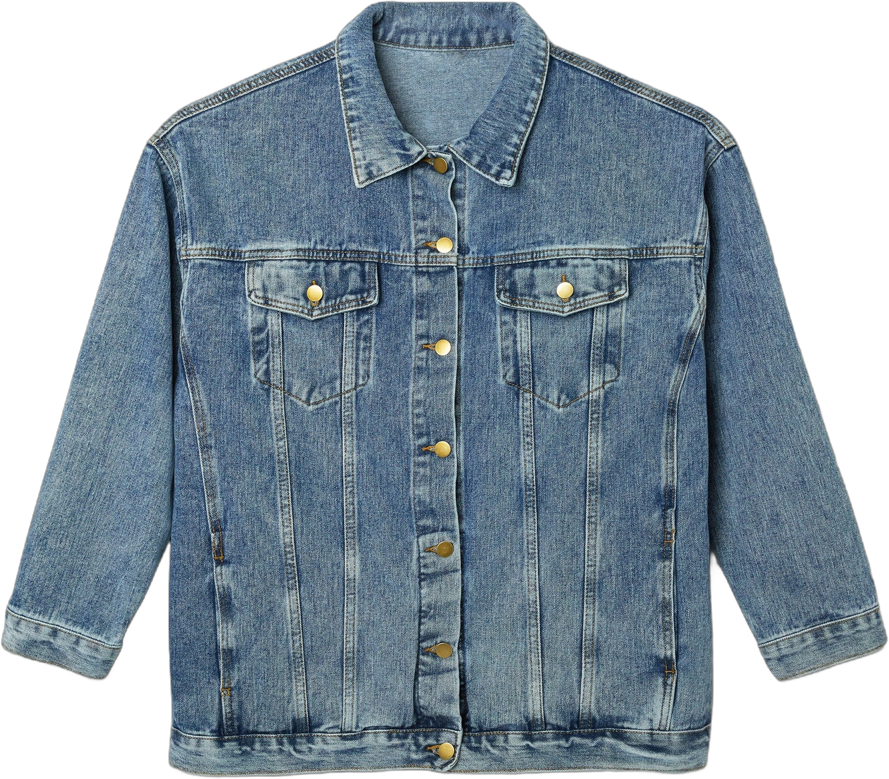 Flowers Semi-Colon Women's Denim Jacket