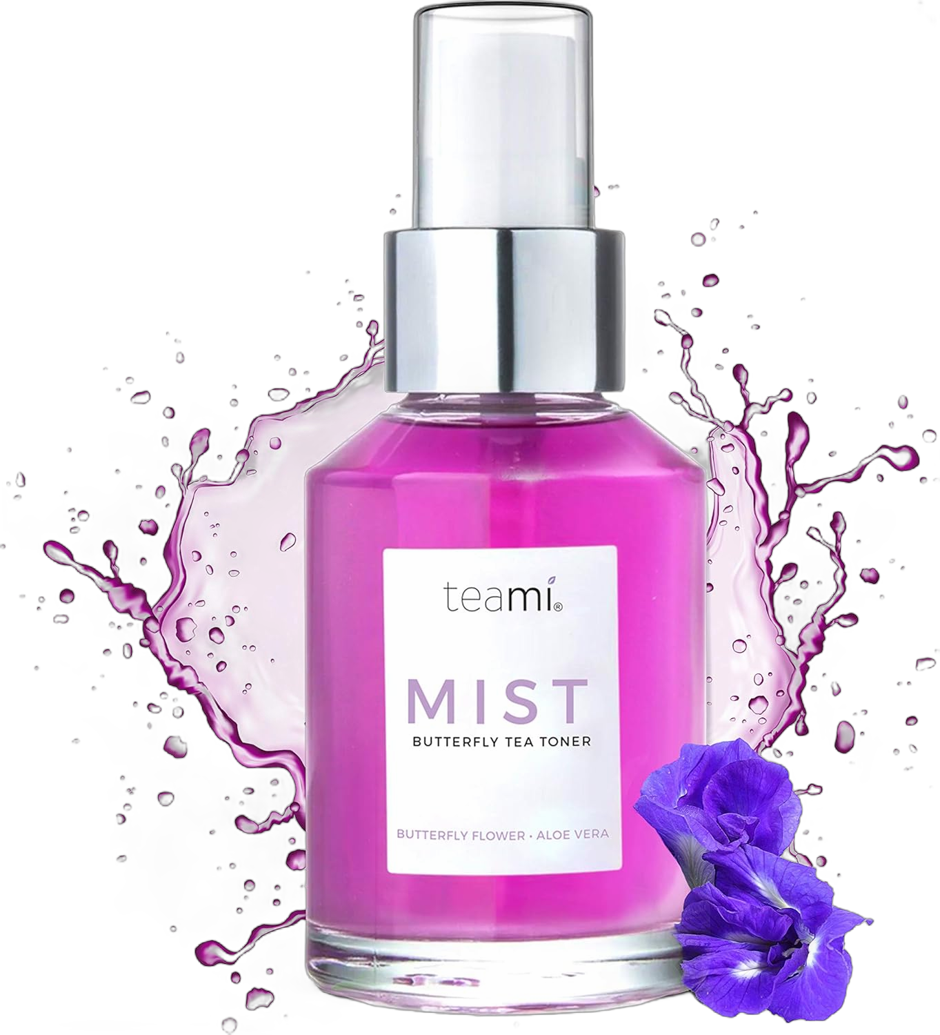 Teami Face Mist Spray Toner - Hydrating Alcohol Free Makeup Setting Spray - Perfect for Women with Dry, Sensitive, or Oily Skin - with Pore Minimizing Organic Witch Hazel and Hydrating Aloe Vera