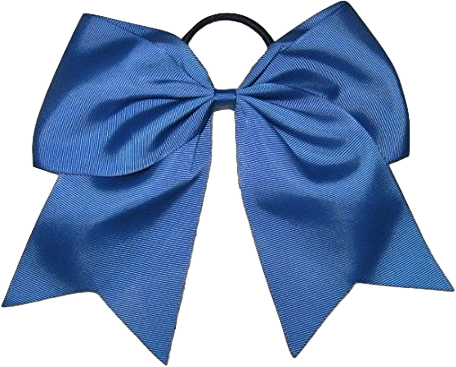 New "LIGHT NAVY" Cheer Bow Pony Tail 7 Inch Girls Hair Bows Cheerleading Dance Practice Football Games Competition Birthday Solid Color Grosgrain Ribbon