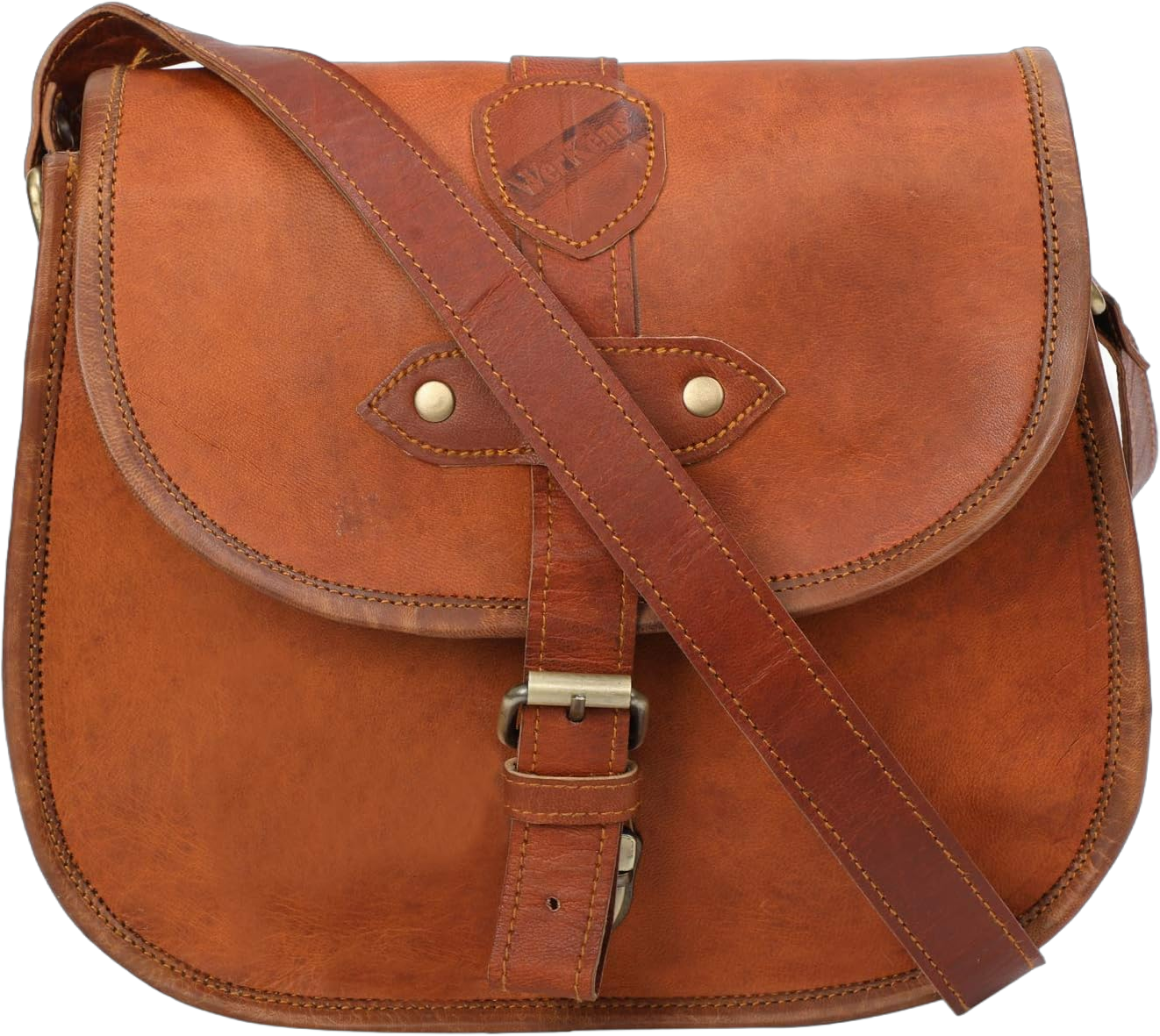 Crossbody Bags for Women,Small Saddle Purse and Boho Cross Body Handbags,Real Leather Handmade Vintage Purse