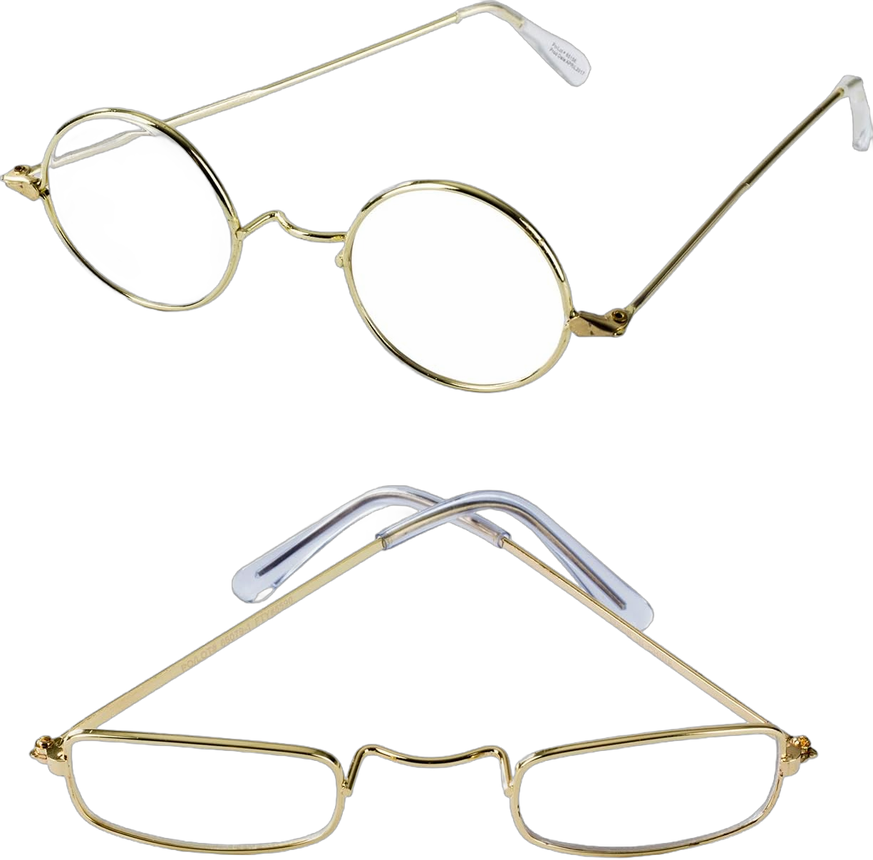 Tigerdoe Old Man Costume Glasses - 2 Pack - Granny Glasses - Grandpa Glasses - Santa Glasses - Costume Fake Glasses