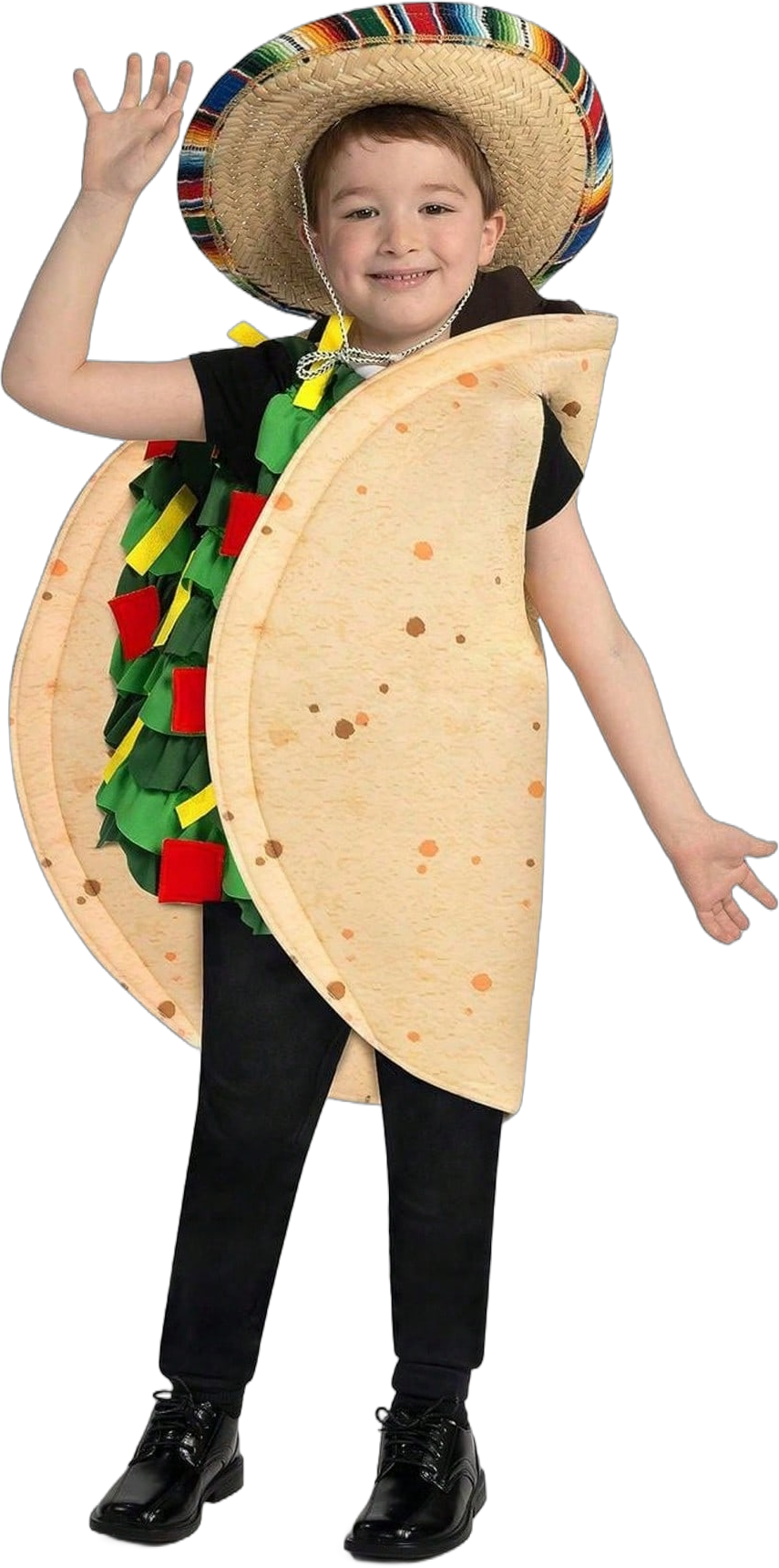 SYNCFUN Kids Taco/Hot Dogs Halloween Costume, Unisex One-Piece Costume For Boys, Girls Halloween Dress Up, Role-Playing