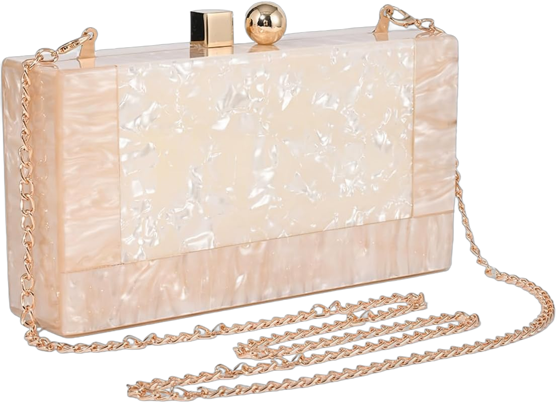 Evening Handbags For Women, Small Purses Shoulder Bag Clutch Acrylic Box Bride Wedding Purse Prom Disco Ball Decor