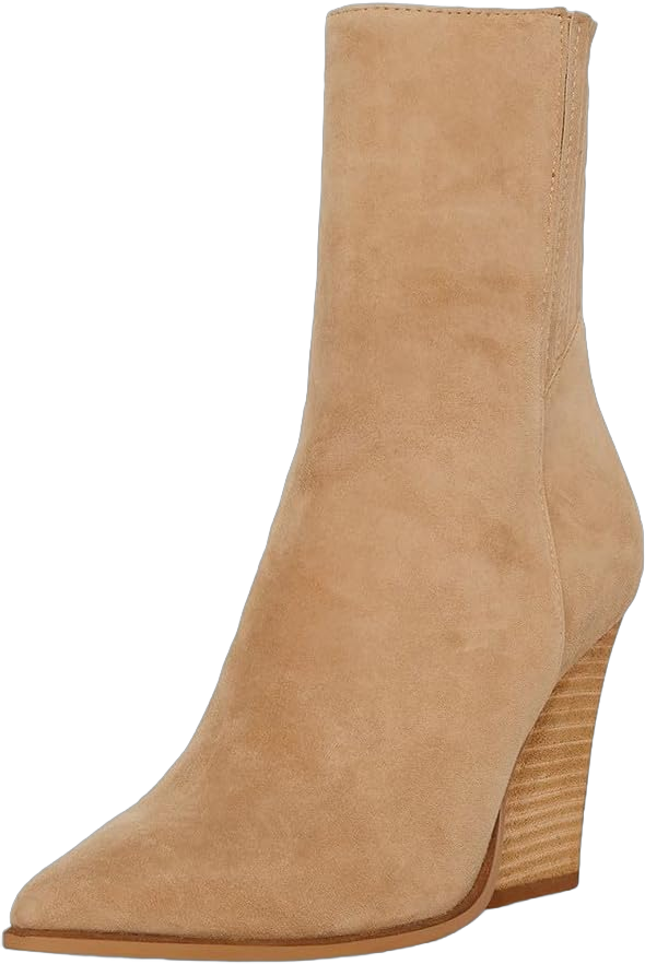 Steve Madden Women's Rickki Ankle Boot 9.5 Tan Suede