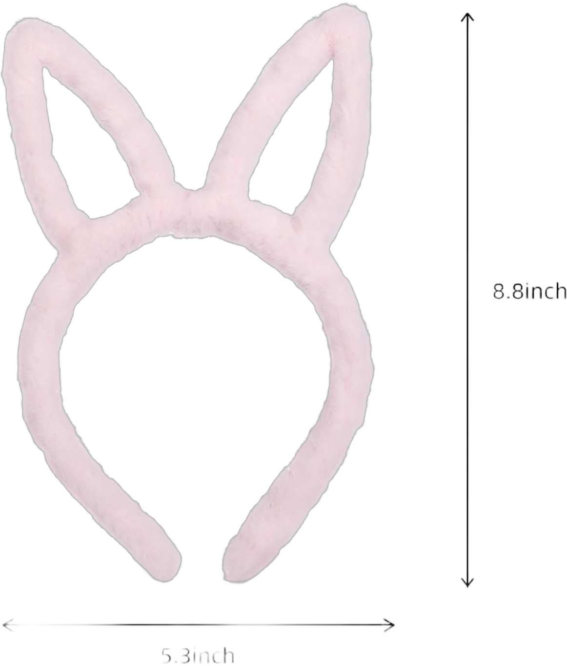 Huachi 2 Packs Bunny Ears Headband Halloween Cute Hollow Rabbit Ear Costume Headbands for Women Girls Party Decoration Adult Kids Head Bands Animals Face Wash Hair Accessories Birthday Gifts