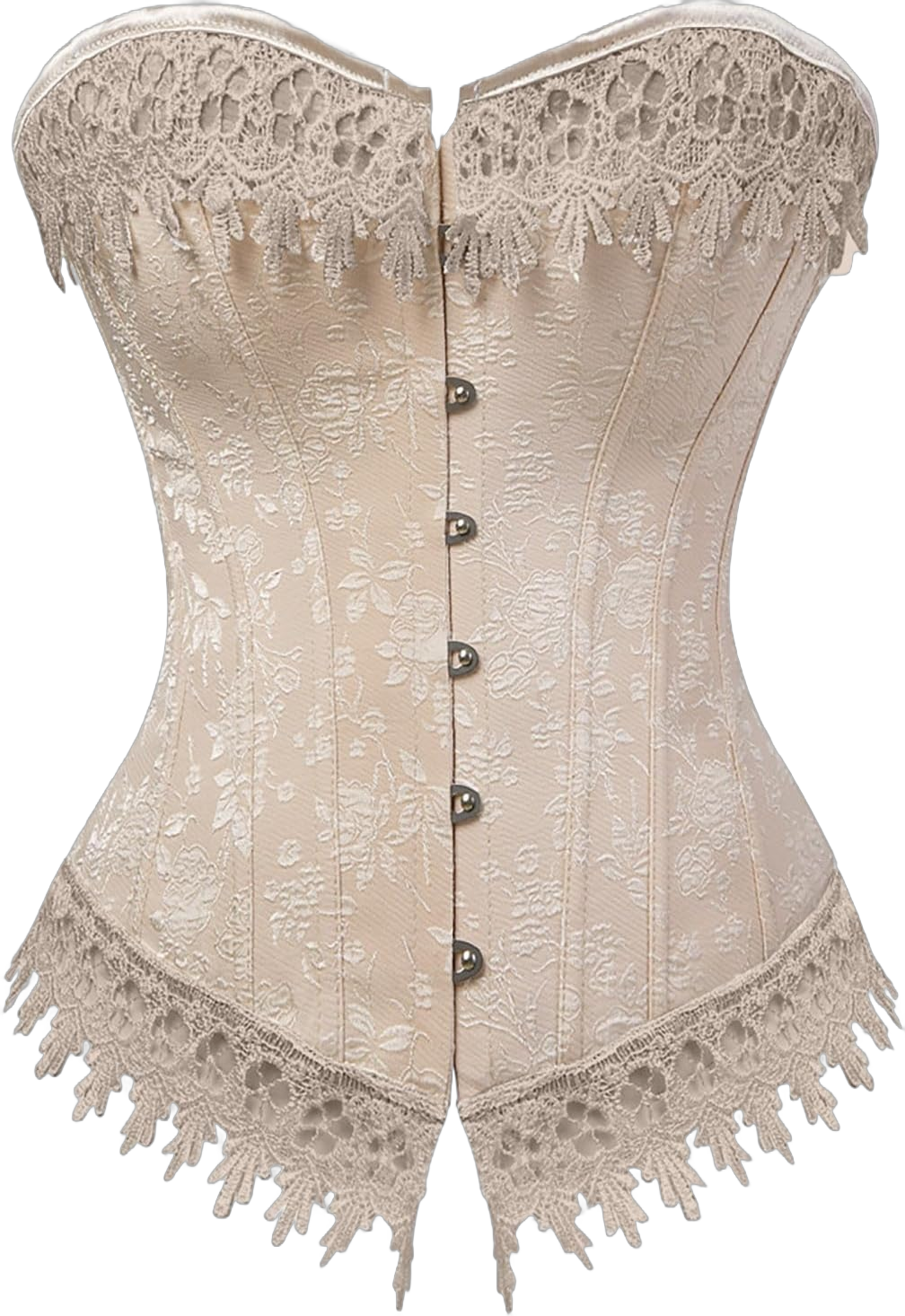 Women Lace Corset Bustier Basque Gothic Double Steel Boned Overbust Embroidery Lingerie Vintage Corset Steampunk