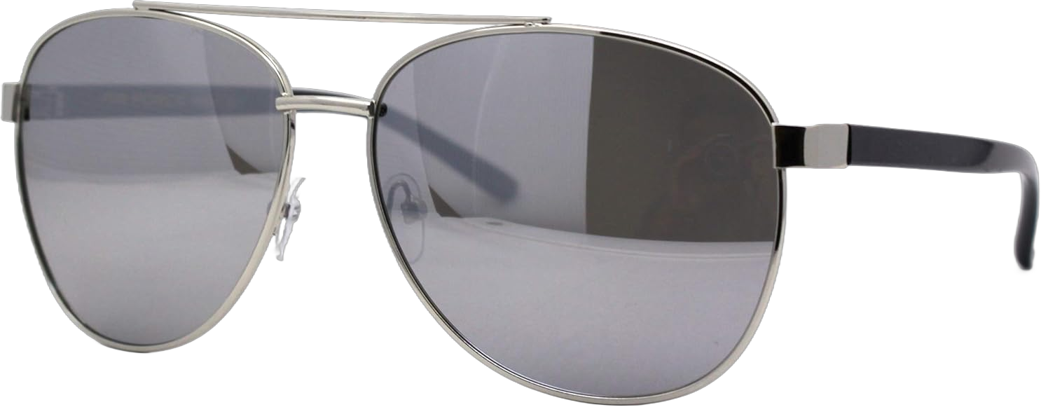 Mens Air Force Classic 90s Pilots Sunglasses Silver Mirror