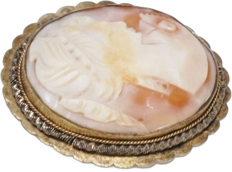 Vintage Sweet Cameo Brooch/Pendant