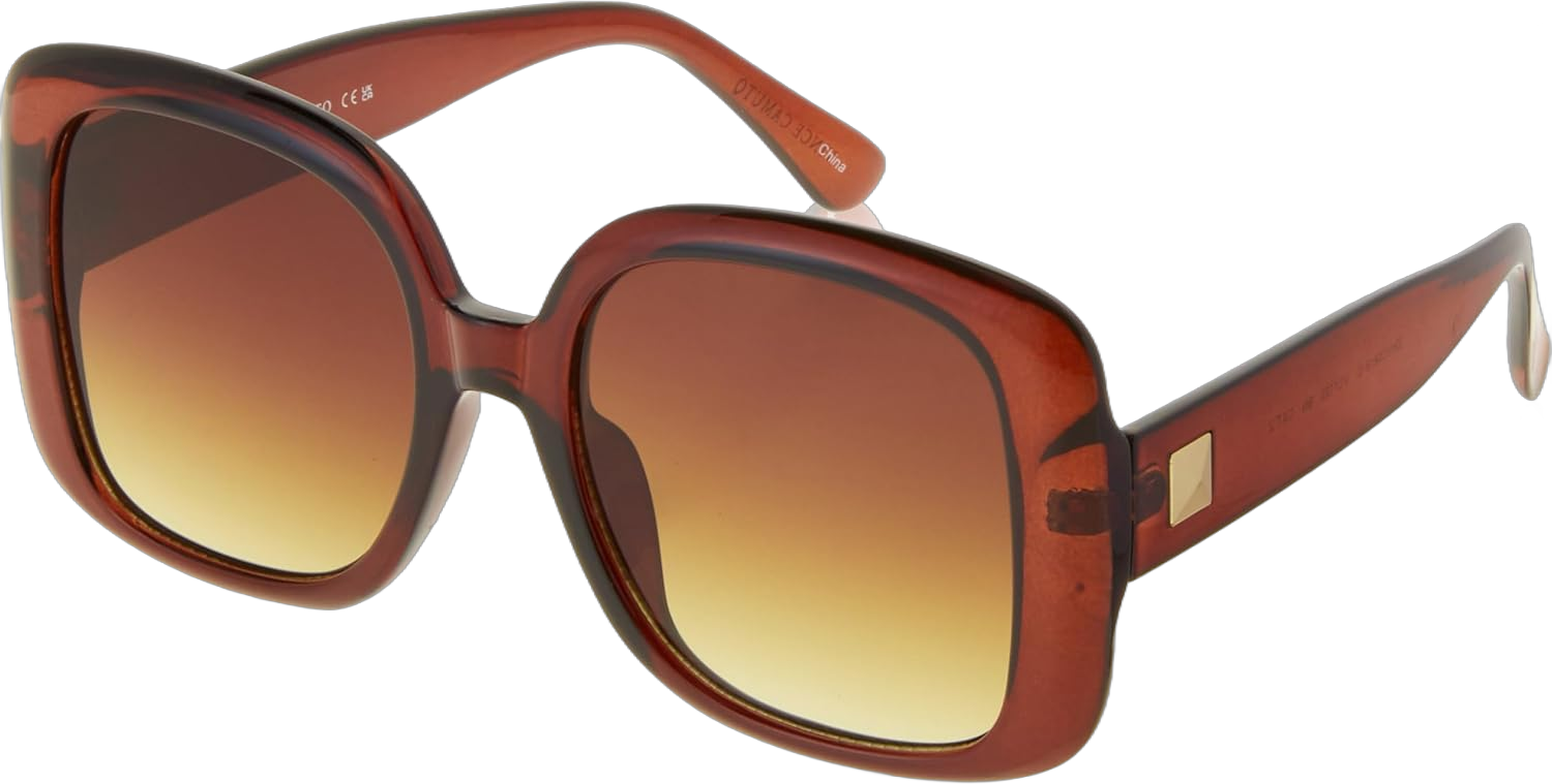 Vince Camuto Women's Vc1125 Oversized 100% Uv400 Protective Square Sunglasses. Luxe Gifts for Her, 52 Mm Brown 52 Millimeters